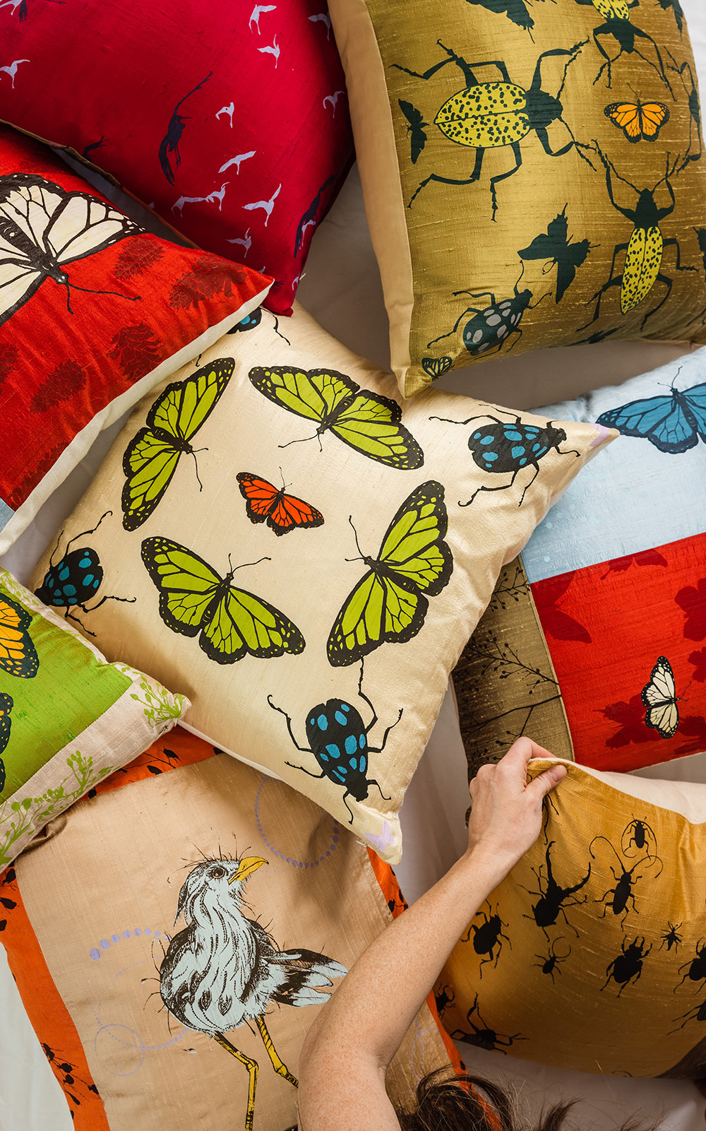 pillows designed by Liz Saintsing